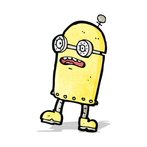 Cartoon grappige robot — Stockvector