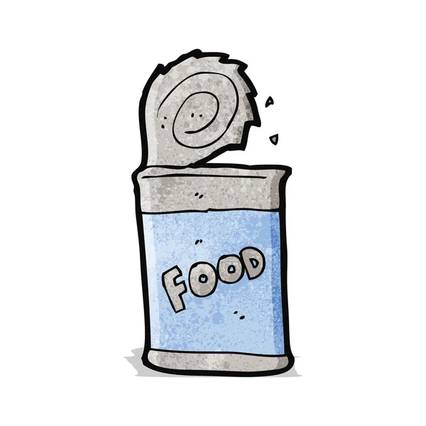 Desenho animado comida enlatada —  Vetores de Stock