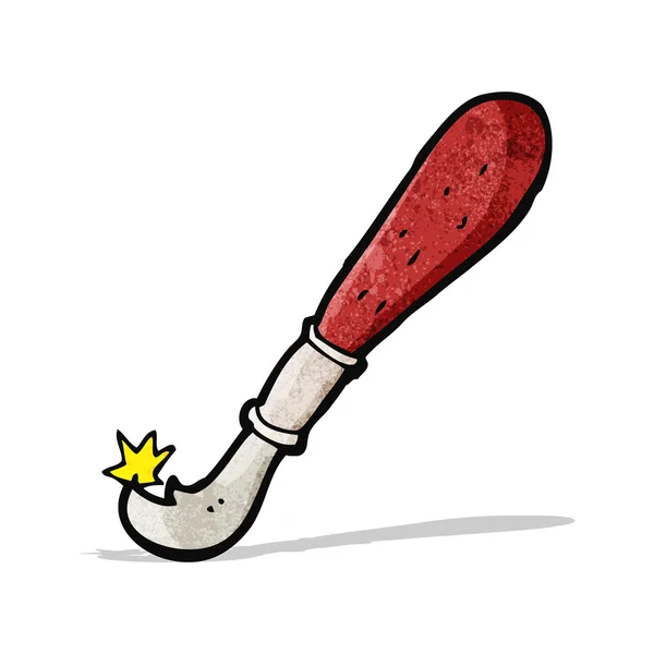 Cuchillo poda de dibujos animados — Vector de stock