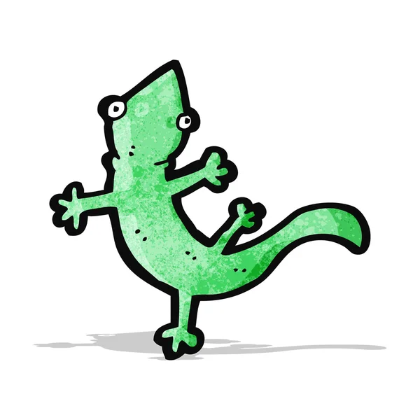 Vtipné kreslené ještěrka — Stockový vektor