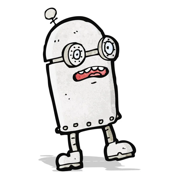 Funny cartoon robot — Stock Vector