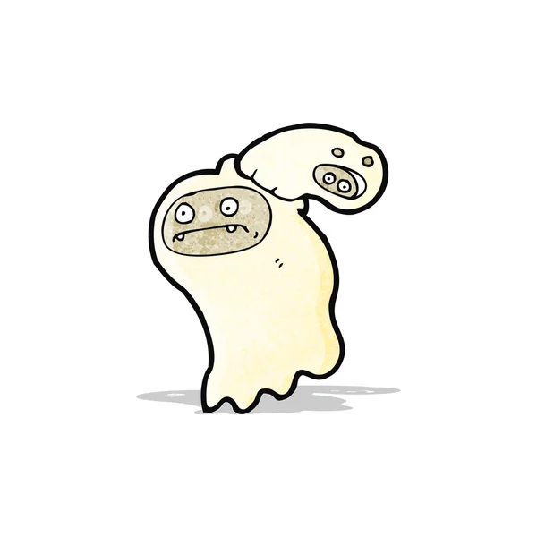 Spooky cartoon ghost — Stockvector