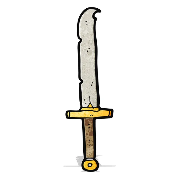 Espada de dibujos animados — Vector de stock