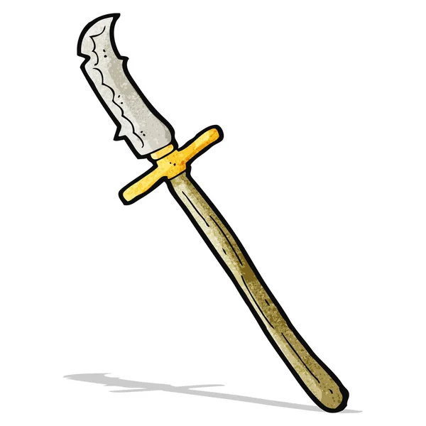 Cartoon medieval spear — Stock Vector