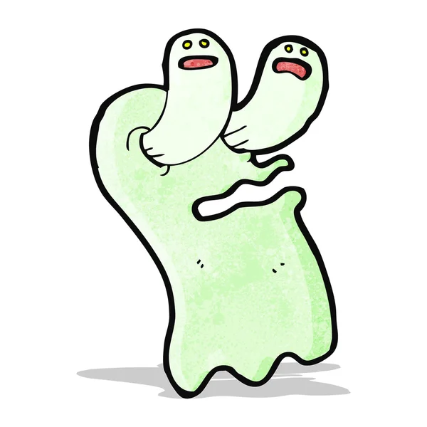 Funny spooky ghost cartoon — Stock Vector