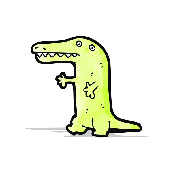 Cartoon weinig krokodil — Stockvector
