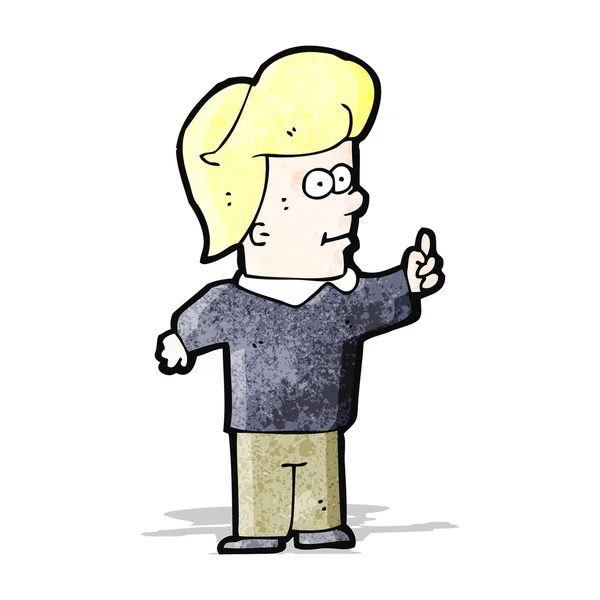 Kreskówkowy blond chłopiec — Wektor stockowy