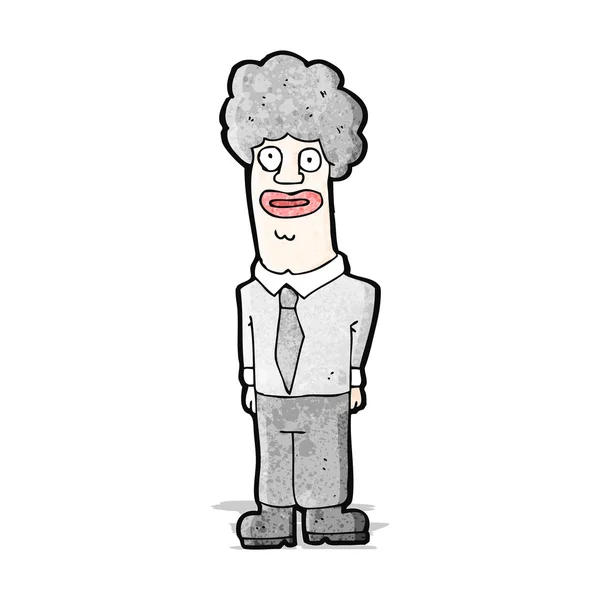 Cartoon saai office man — Stockvector