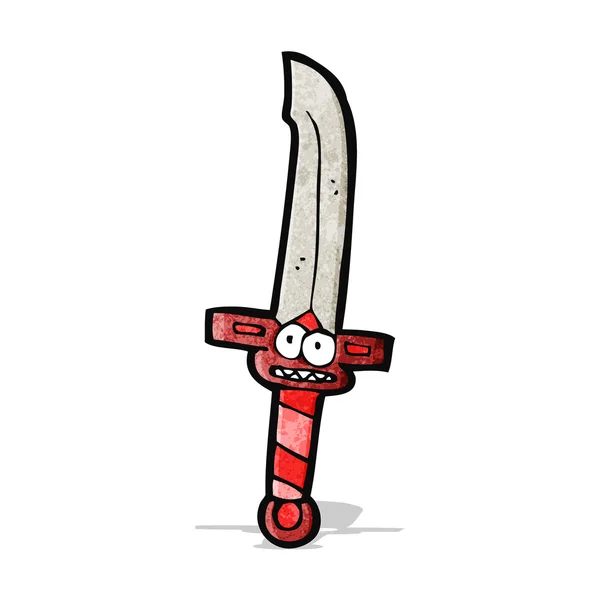 Espada divertida de dibujos animados — Vector de stock