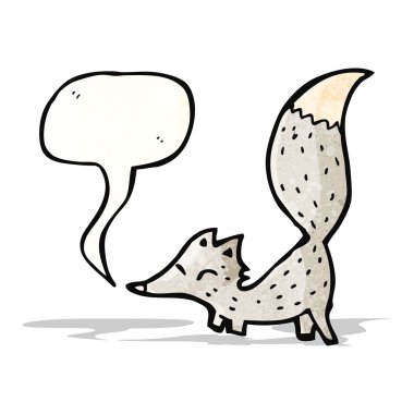 sevimli çizgi film küçük kurt