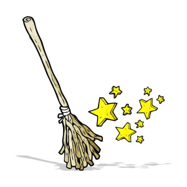 sihirli süpürge karikatür