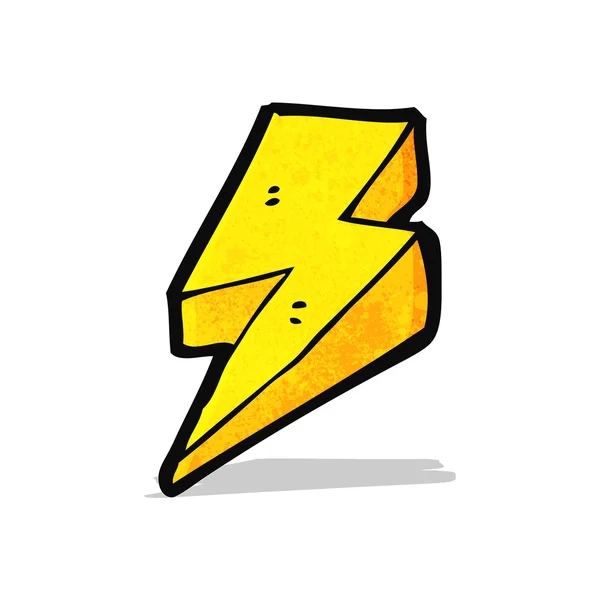 Cartoon lightning bolt — Stock Vector