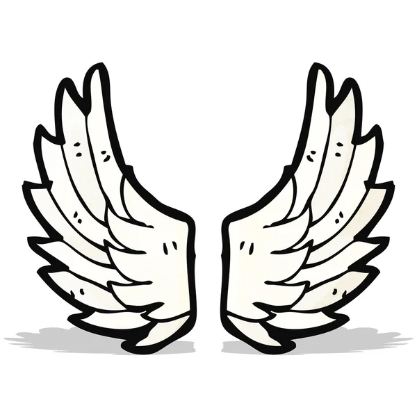 Kreslený křídla — Stockový vektor
