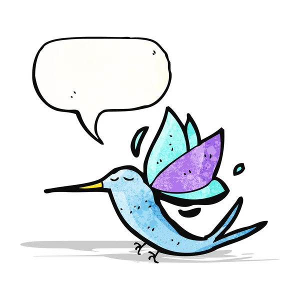 Colibrí de dibujos animados — Vector de stock