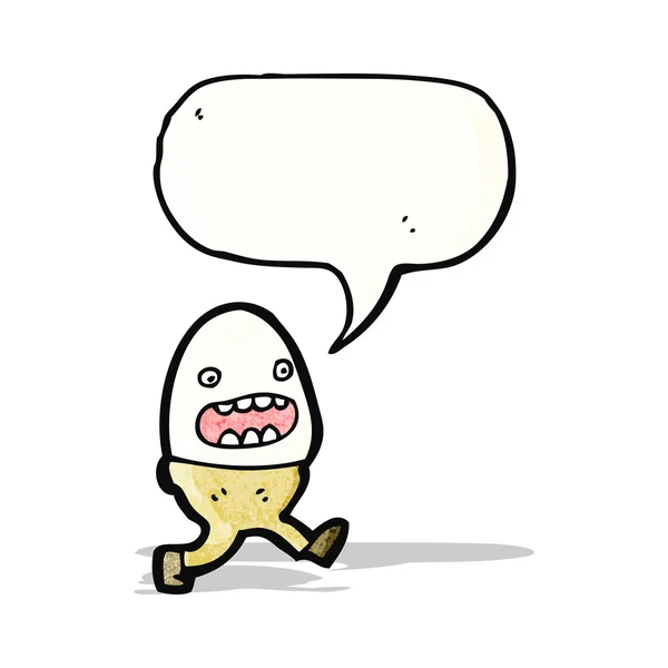 Cıvık Yumurta karikatür — Stok Vektör
