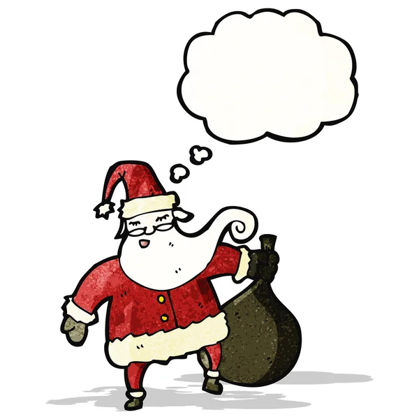 Santa claus with thought bubble — Stock Vector