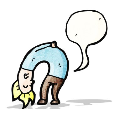 karikatür adamı kıçından konuşuyorsun