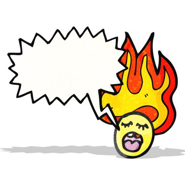 surat yüz flaming çizgi film