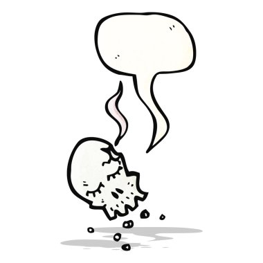 karikatür silah atış kafatası