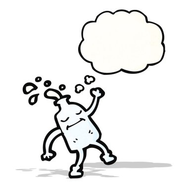 süt şişesi karikatür