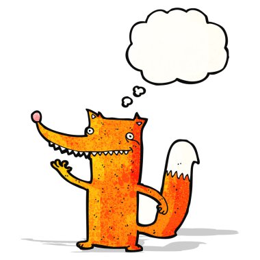 Komik tilki çizgi filmi.