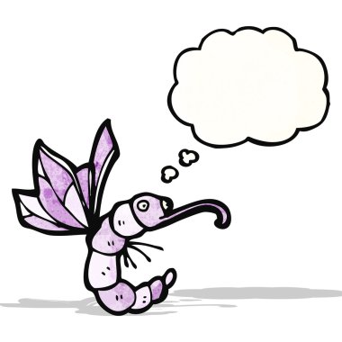 komik karikatür tırtıl