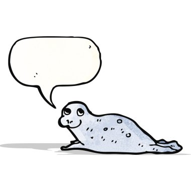 karikatür fok yavrusu