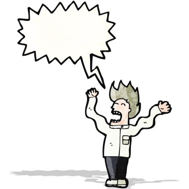 çılgın bilim adamı karikatür