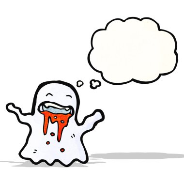 thougth kabarcık karikatür hayalet