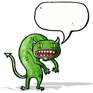 çizgi film canavarı