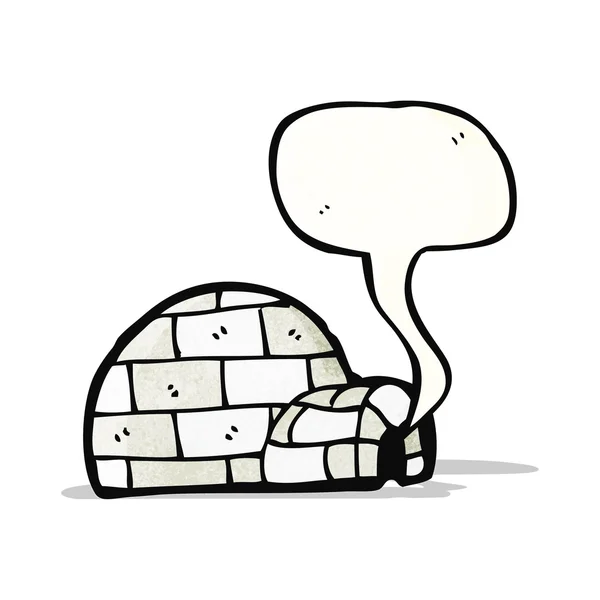 Karikatür Igloo — Stok Vektör