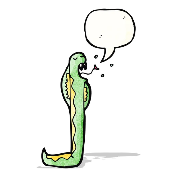 Mendesis kartun ular - Stok Vektor