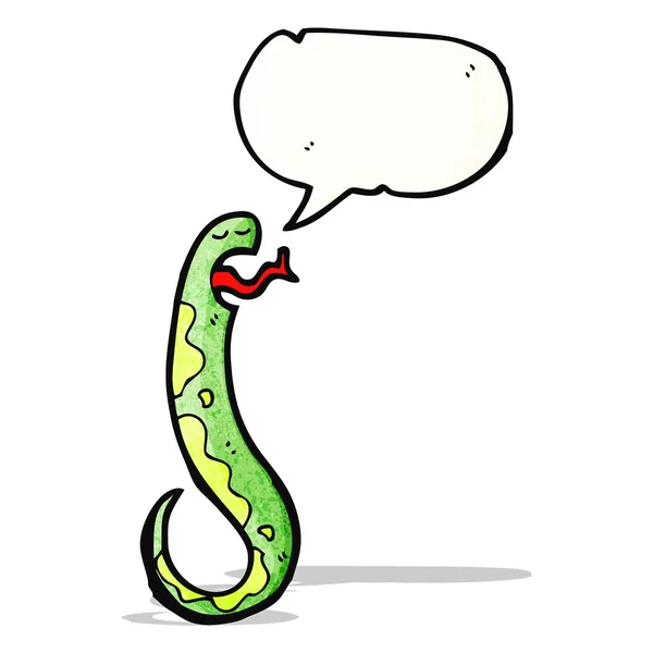 Dibujos animados de serpiente siseante — Archivo Imágenes Vectoriales