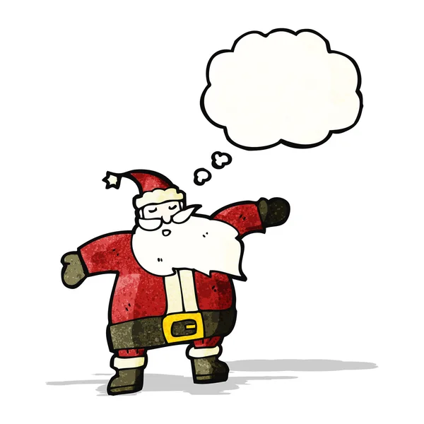 Santa claus with thought bubble — Stock Vector