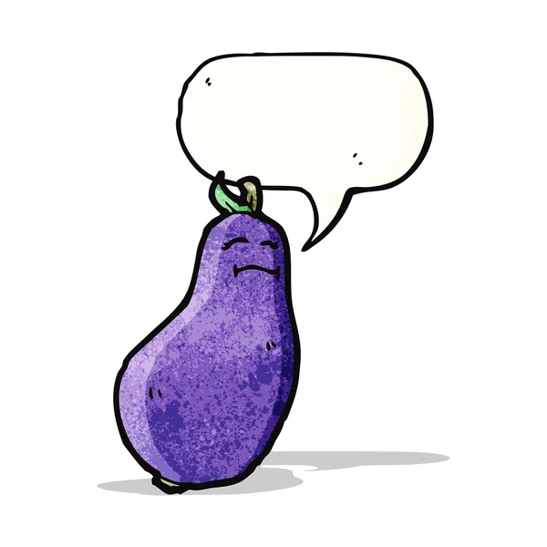 Karikatur Aubergine — Stockvektor