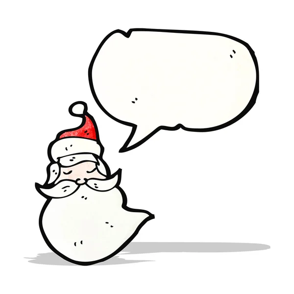 Cartoon gezicht van de Kerstman — Stockvector
