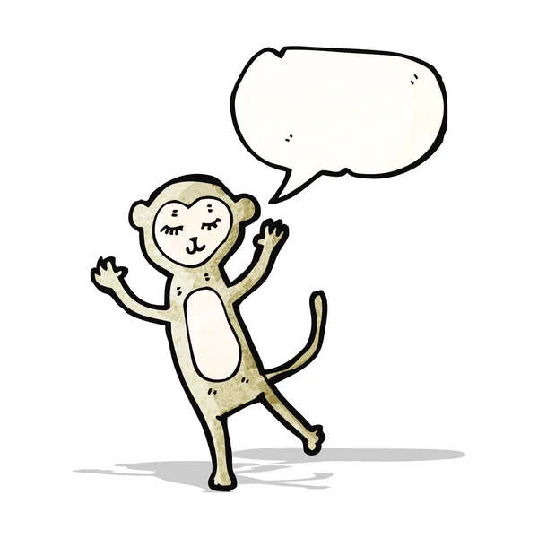 Cartone animato scimmia carina — Vettoriale Stock