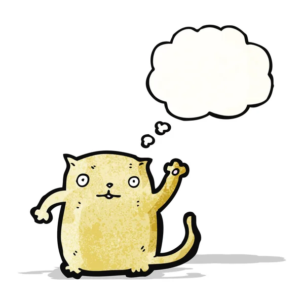 Cartoon wuivende kat — Stockvector