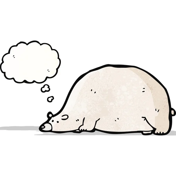 Grappige cartoon polar bear — Stockvector