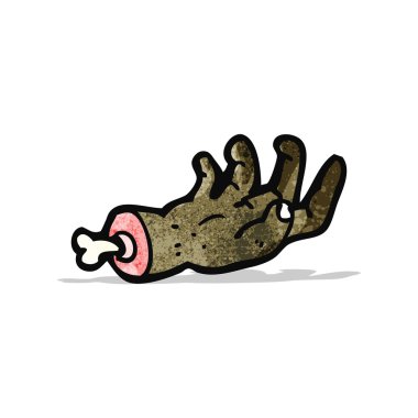 Brüt kesik el karikatür