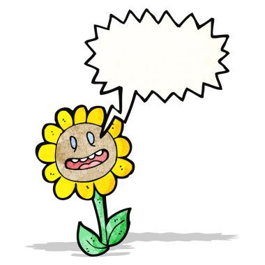 karikatür ayçiçeği