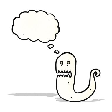 Çizgi Film ürkütücü beyaz hayalet