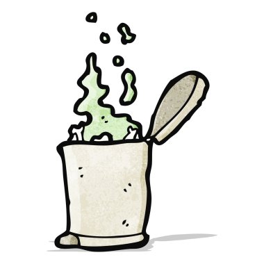 eski çöp karikatür