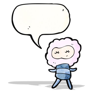 sevimli küçük bulut baş canavar