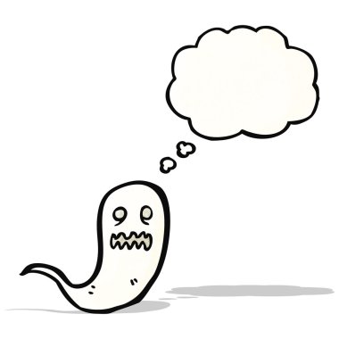 Çizgi Film ürkütücü beyaz hayalet