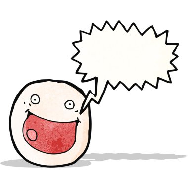 karikatür mutlu yüz simgesi