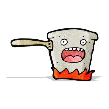 hob üzerinde çizgi film pan