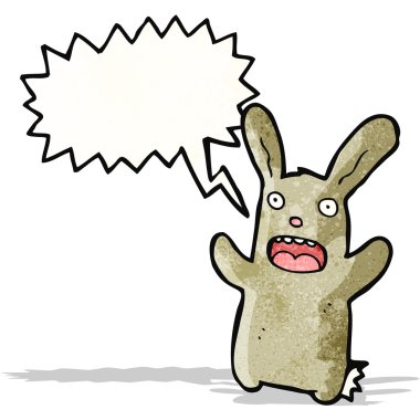 korkmuş tavşan karikatür 