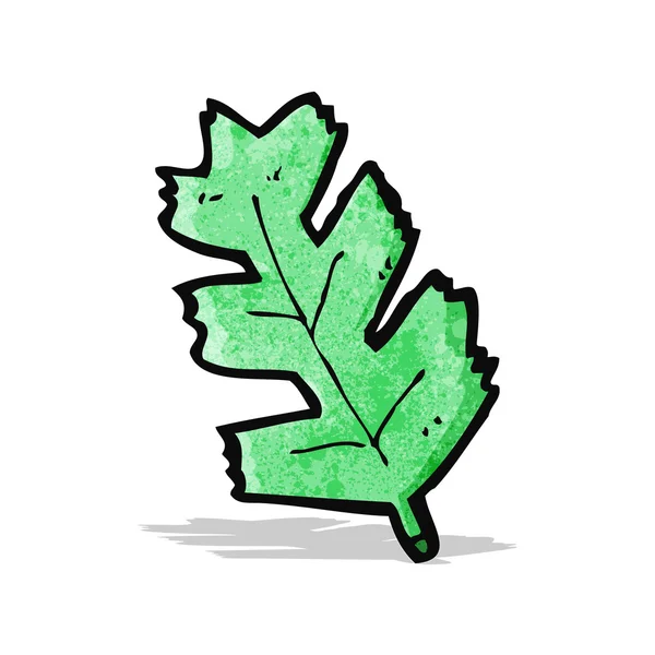 Hoja de dibujos animados — Vector de stock