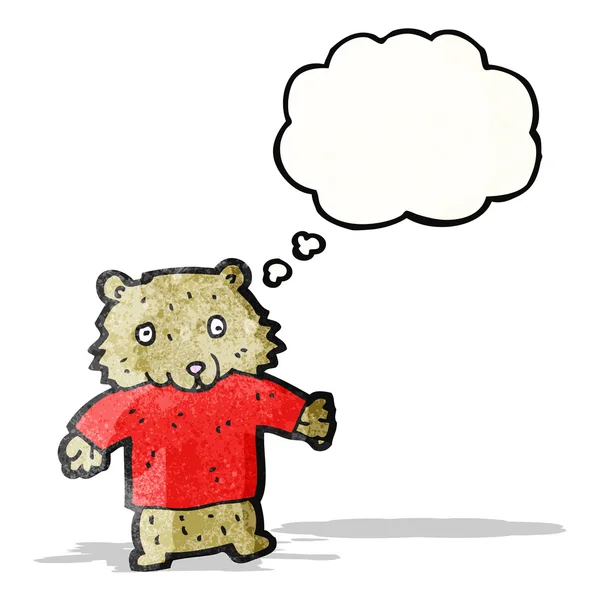 Cartoon bear in tee — Stock Vector